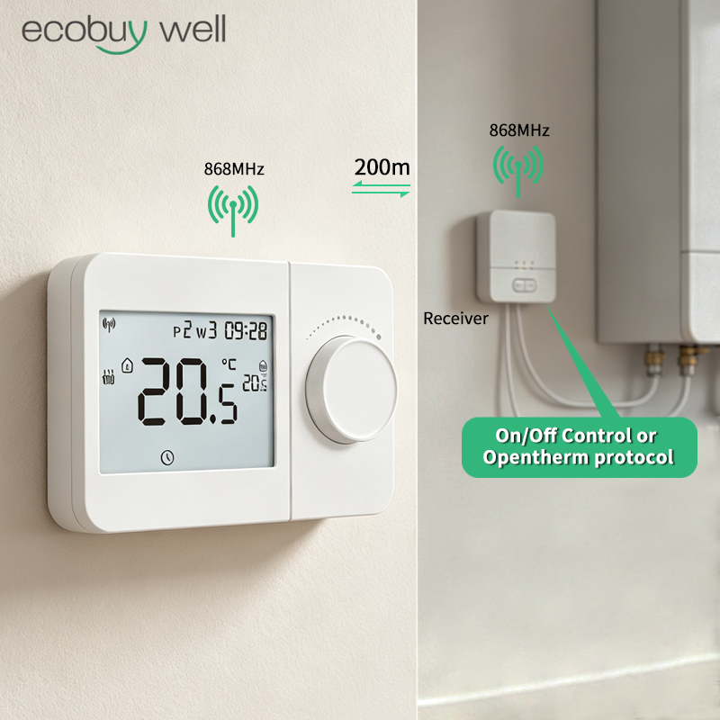 Smart Thermostat Boiler Opentherm - Opentherm Wireless Thermostat For Gas Boiler