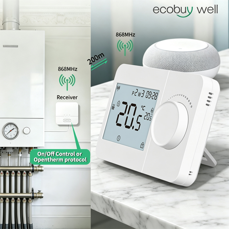 Smart Thermostat Boiler Opentherm - Smart Home Opentherm Thermostat Wireless For