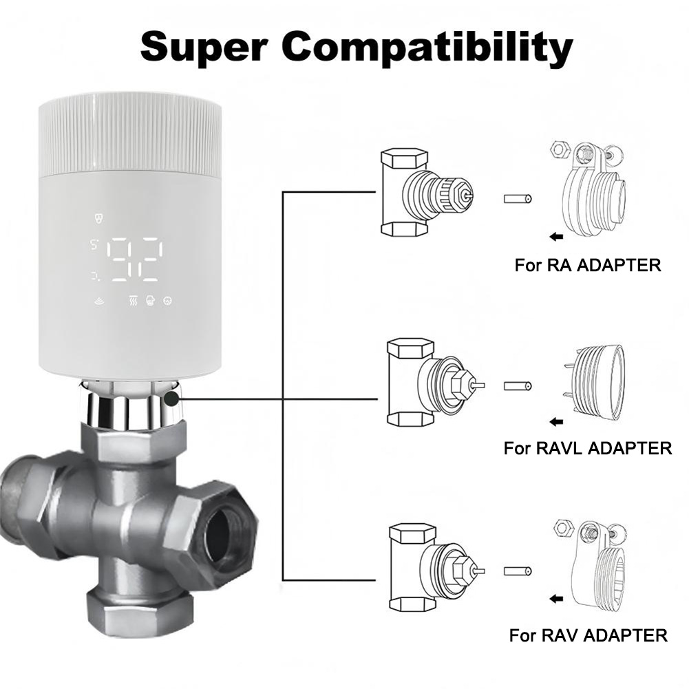 Trv Valve Adapter M30 - TRV Valve Adapter for Temperature Control