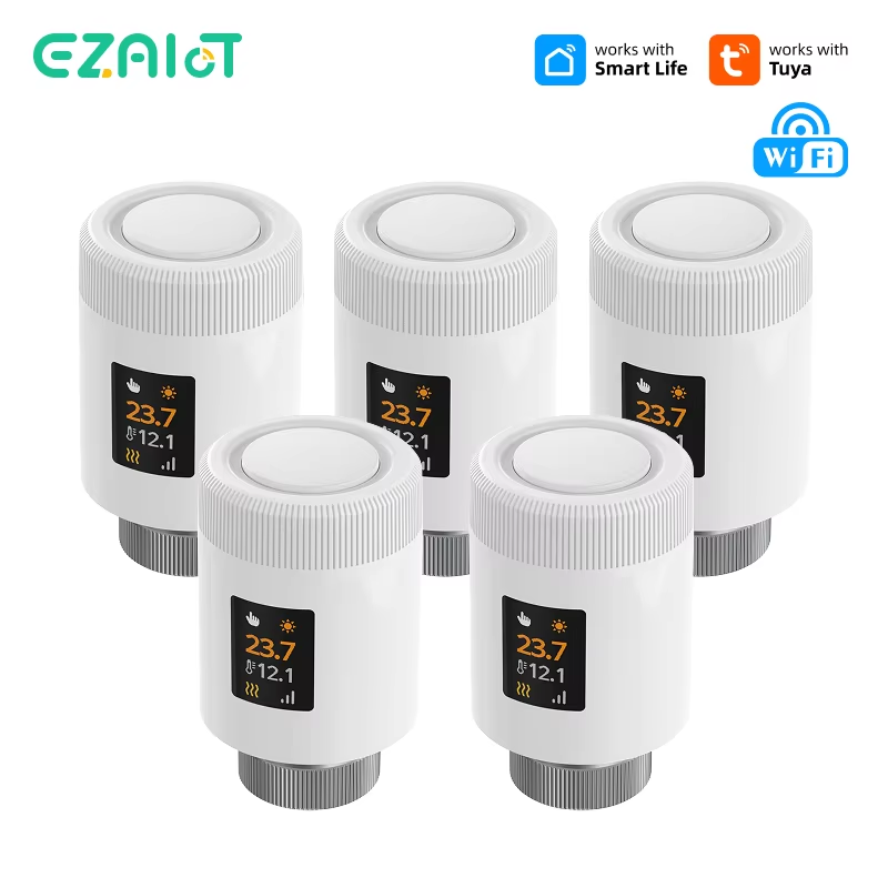 Wifi Radiator Valve Thermostat - Tuya Smart WiFi6 Thermostatic Radiator Valve