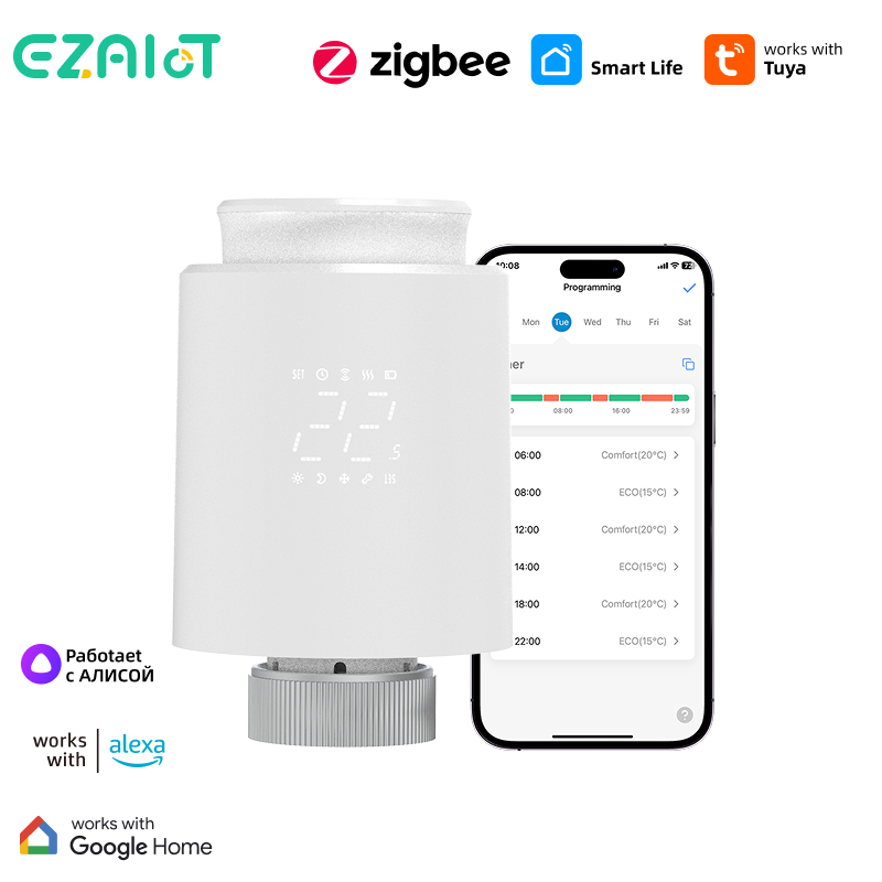 Smart Trv Thermostat Tuya - Tuya ZigBee TRV Thermostat Smart Thermostatic