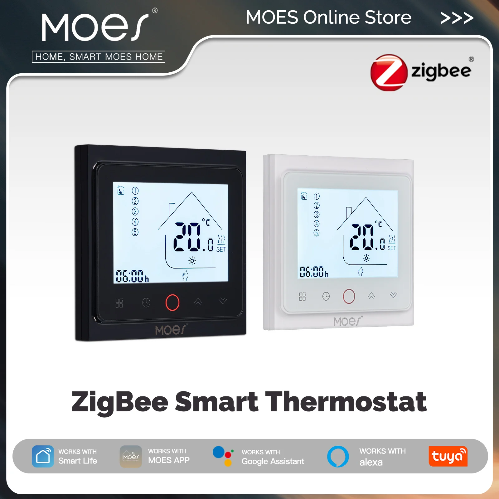 Zigbee Radiator Thermostat Valve - MOES Tuya ZigBee Smart Thermostat Room