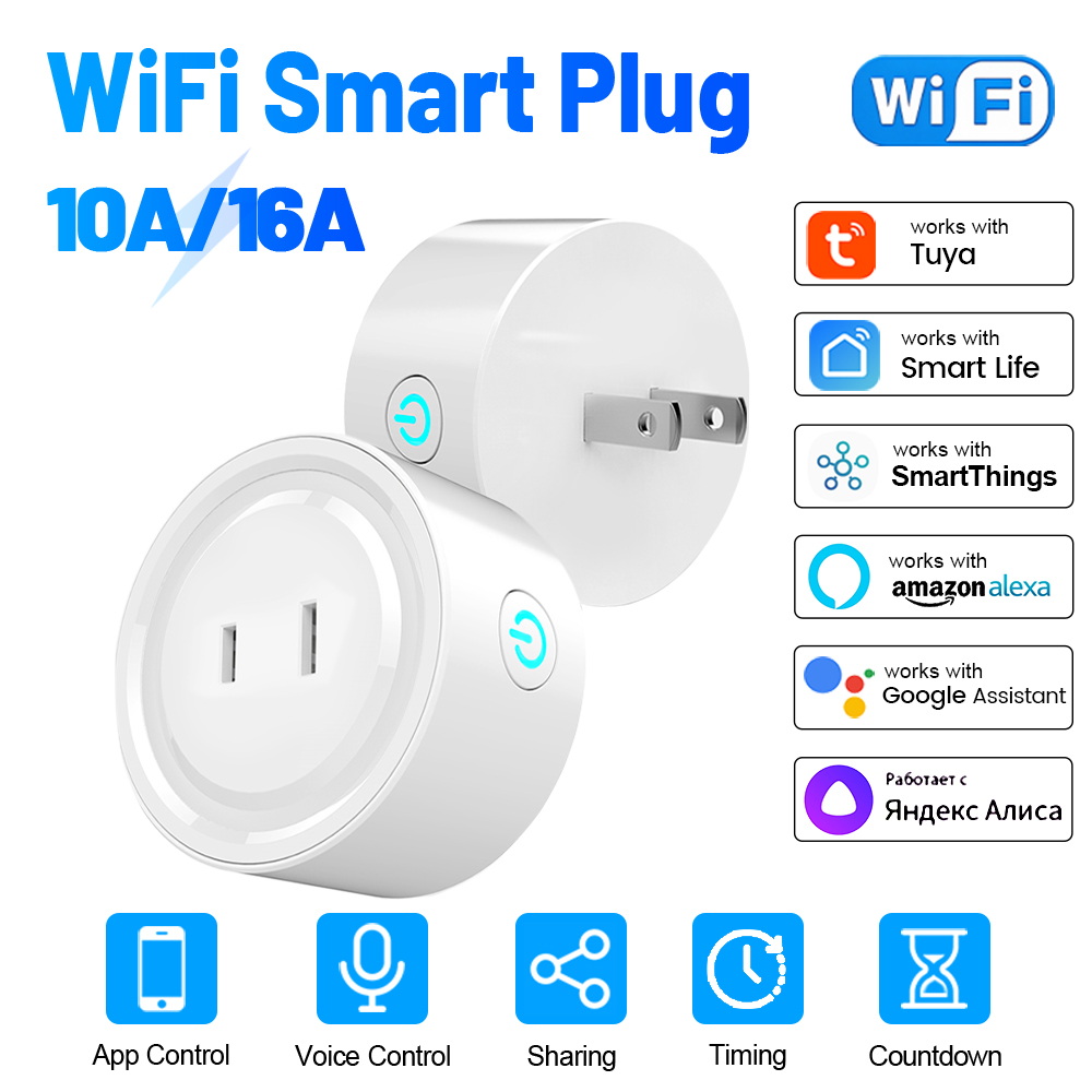 Zigbee Smart Plug Energy Monitor - Tuya Zigbee Smart Plug 10A 16A