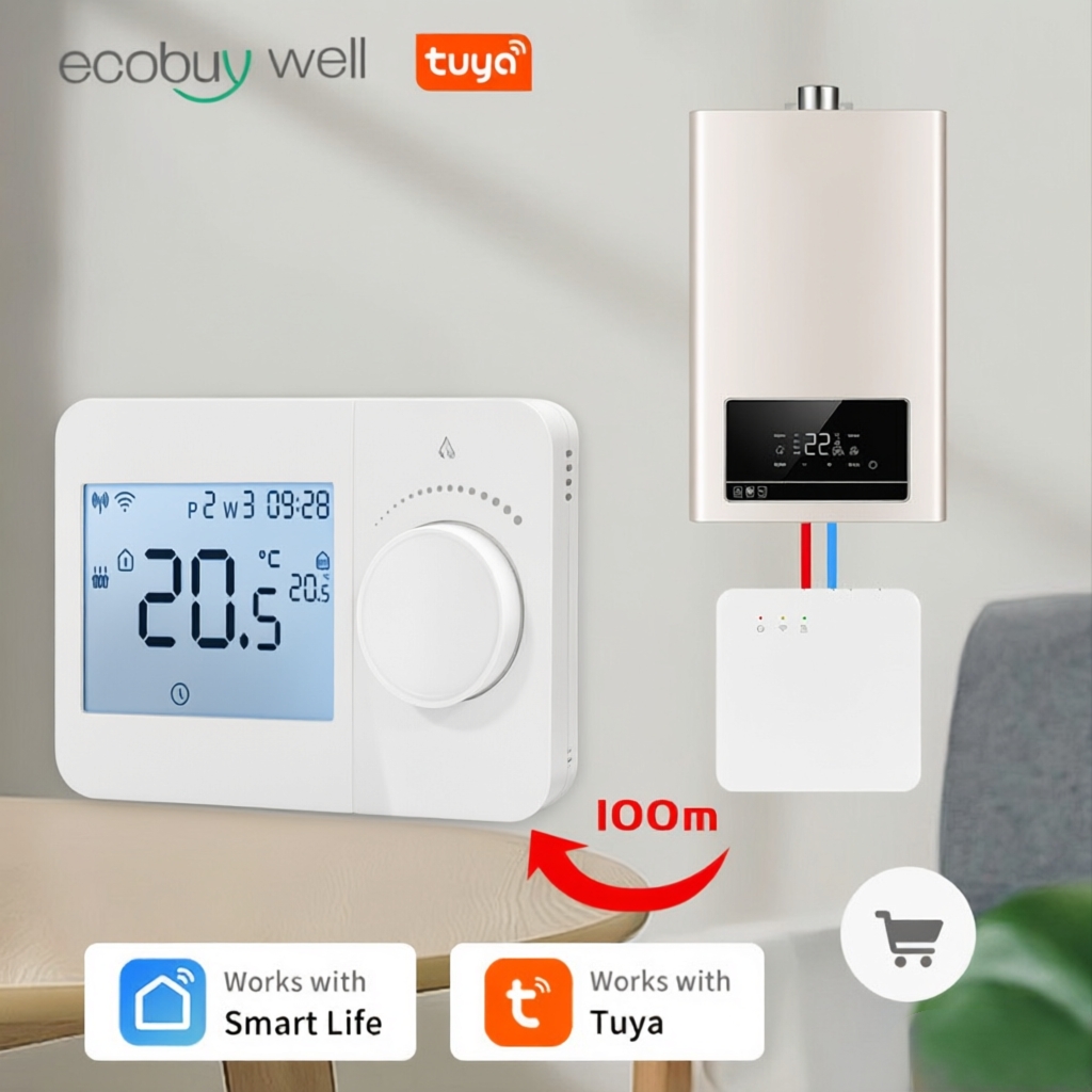 Smart Thermostat Boiler Opentherm - Tuya Smart Home WiFi Thermostat Wireless