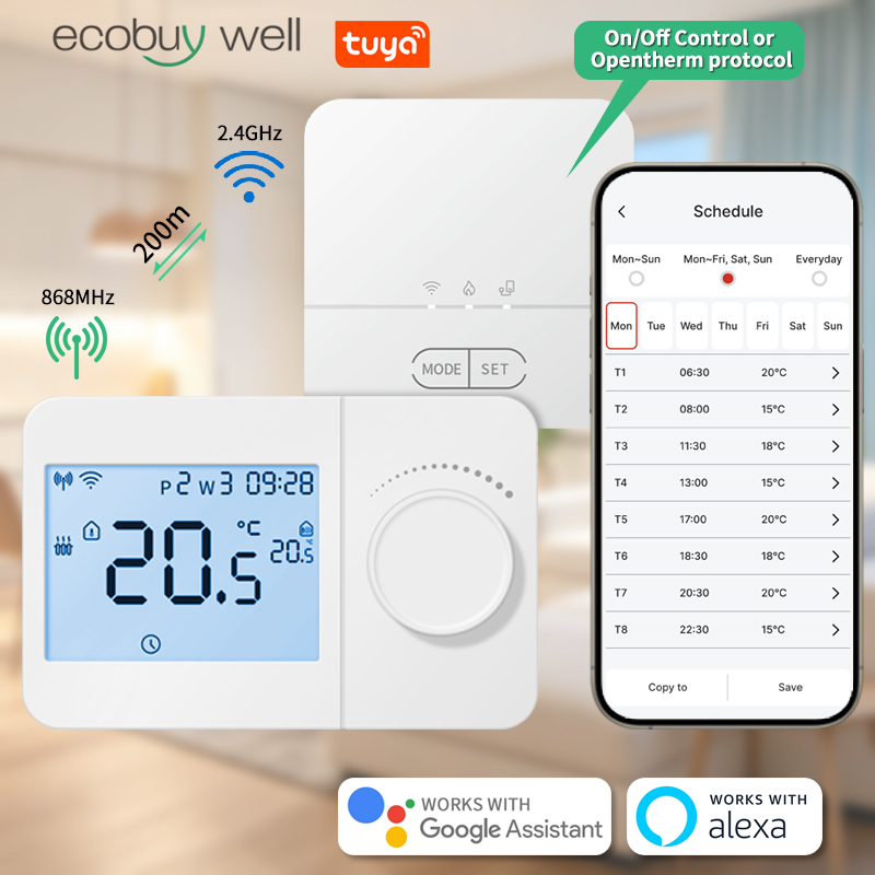 Smart Thermostat Boiler Opentherm - Opentherm Smart home Wifi Thermostat Tuya