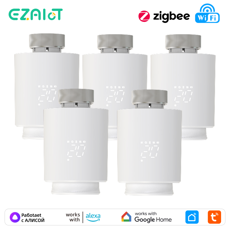 Wifi Radiator Valve Thermostat - EZAIOT Smart Tuya ZigBee/Wifi Radiator Actuator
