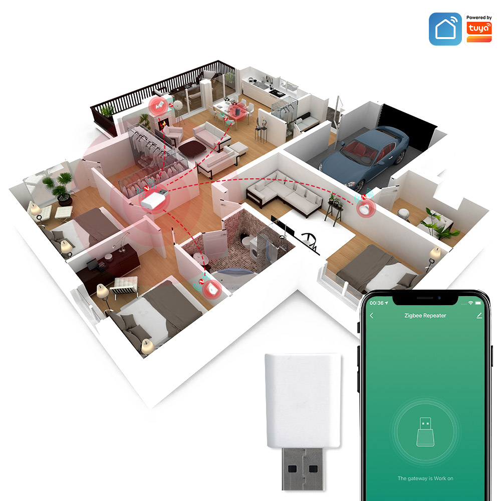 Zigbee Repeater Signal Extender - 3.0 Signal Repeater USB Extender for