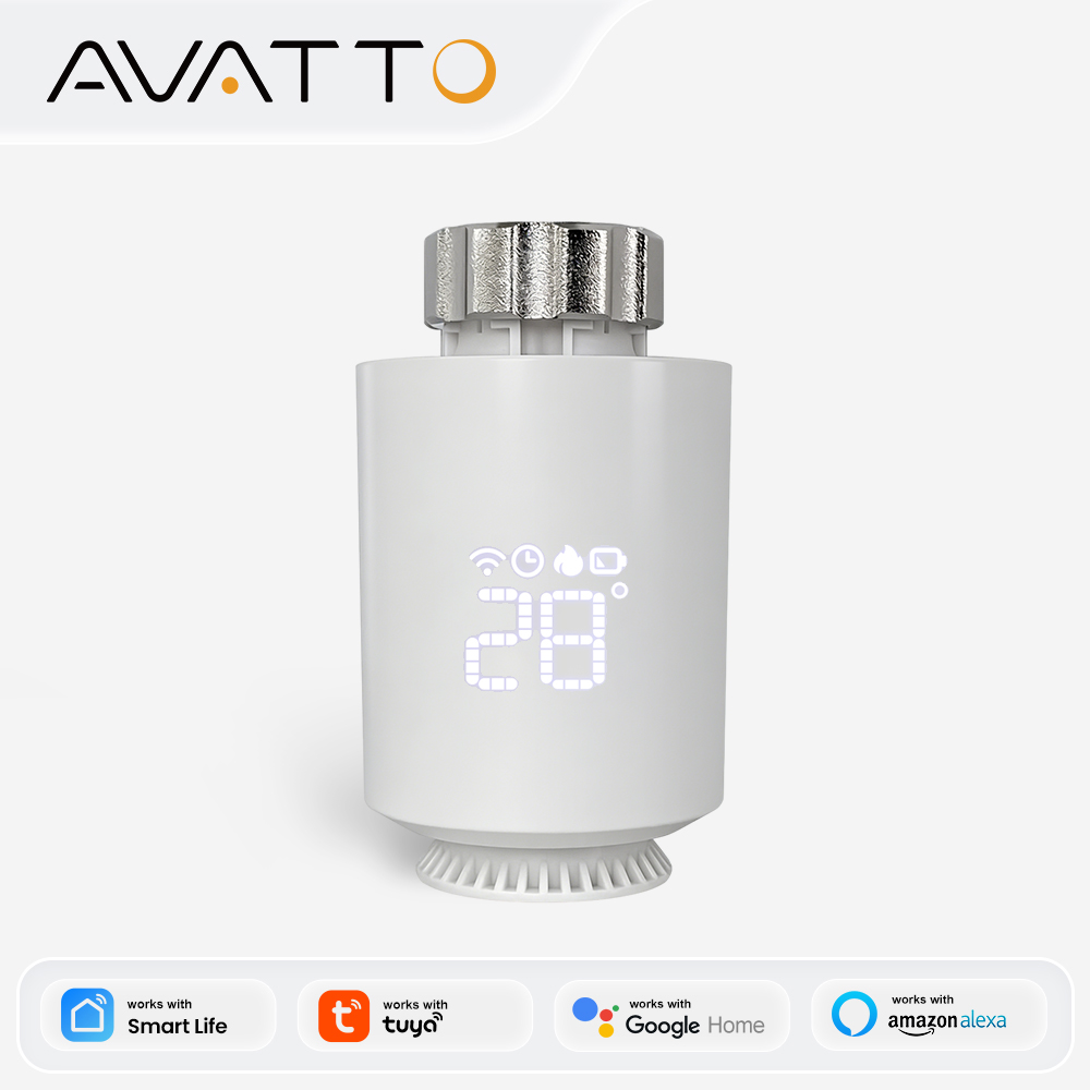 Wifi Radiator Valve Thermostat - AVATTO ZigBee3.0 Thermostat Radiator Actuator Smart