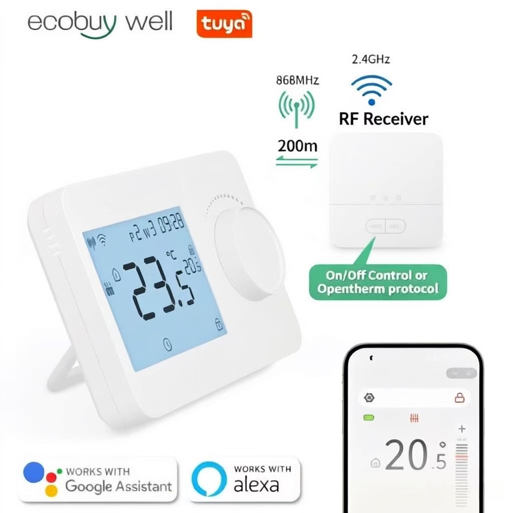 Smart Thermostat Boiler Opentherm - Tuya Smart Wifi Thermostat Opentherm Wireless