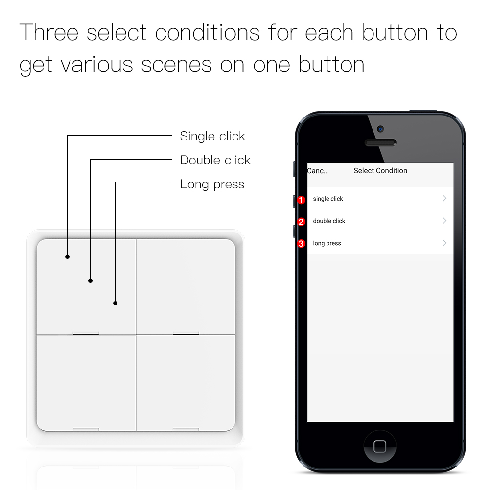 MOES ZigBee Wireless 12 Scene  - Zigbee Smart Button Scene Switch review and price