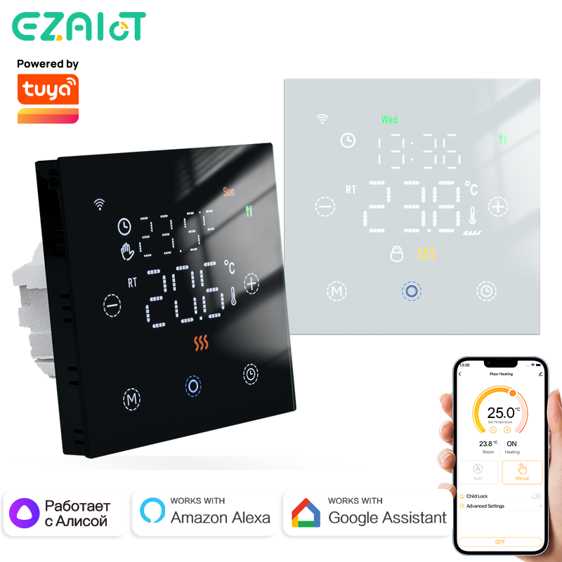 Tuya Smart Thermostat WiFi Rem - Smart Thermostat Heating Floor review and price