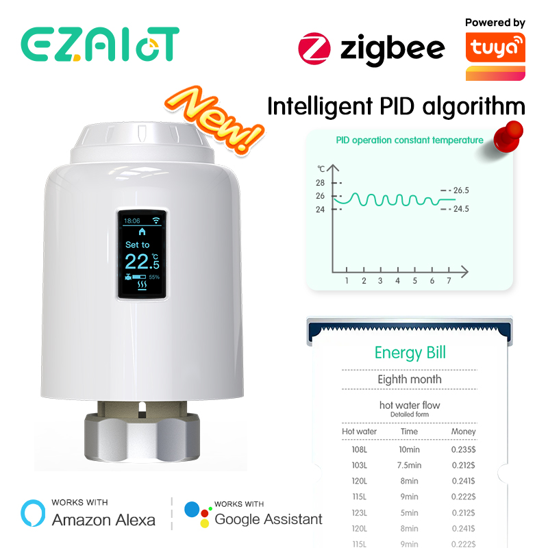 Tuya ZigBee3.0 TRV Smart Radia - Wifi Radiator Valve Thermostat review and price
