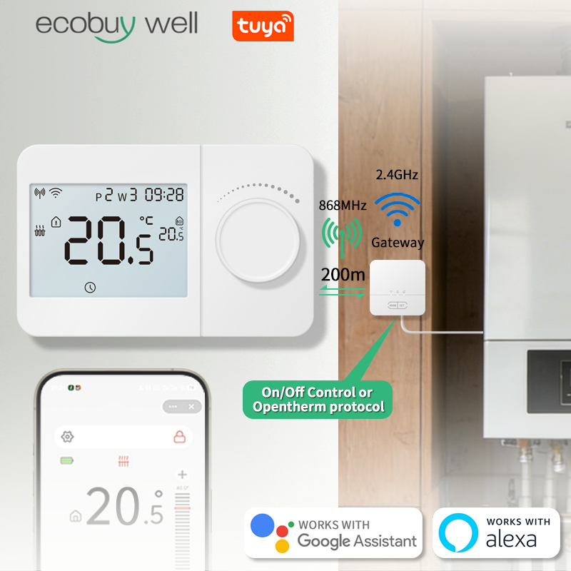 Tuya Wi-Fi Thermostat Openther - Smart Thermostat Boiler Opentherm review and price