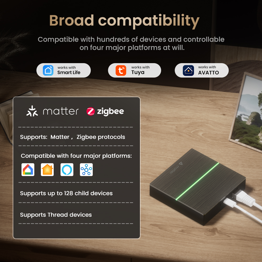 AVATTO Matter Smart Wired Gate - Zigbee Gateway Hub Tuya review and price