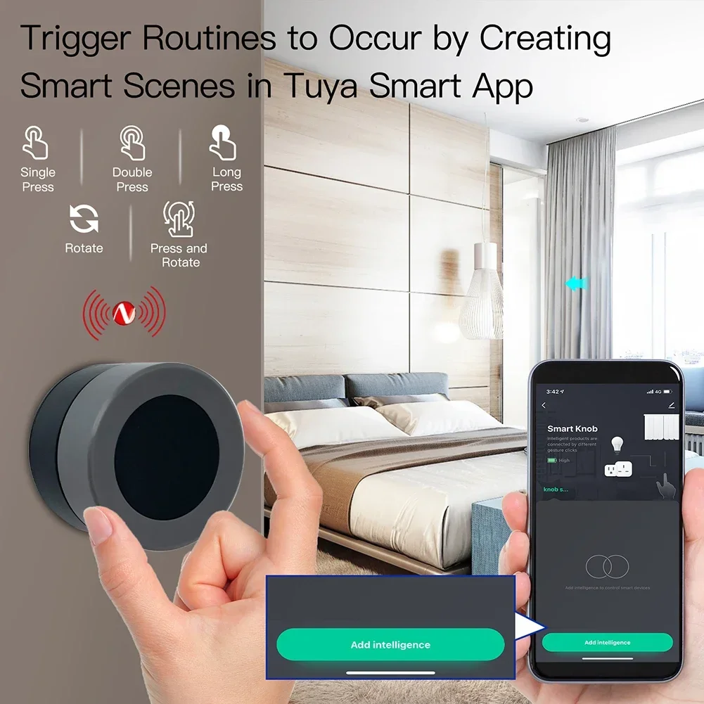 MOES Tuya ZigBee Smart Knob Sw - Zigbee Smart Button Scene Switch review and price