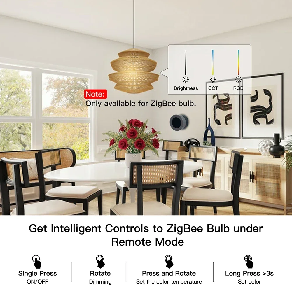 MOES Tuya ZigBee Smart Knob Sw - Zigbee Smart Button Scene Switch review and price