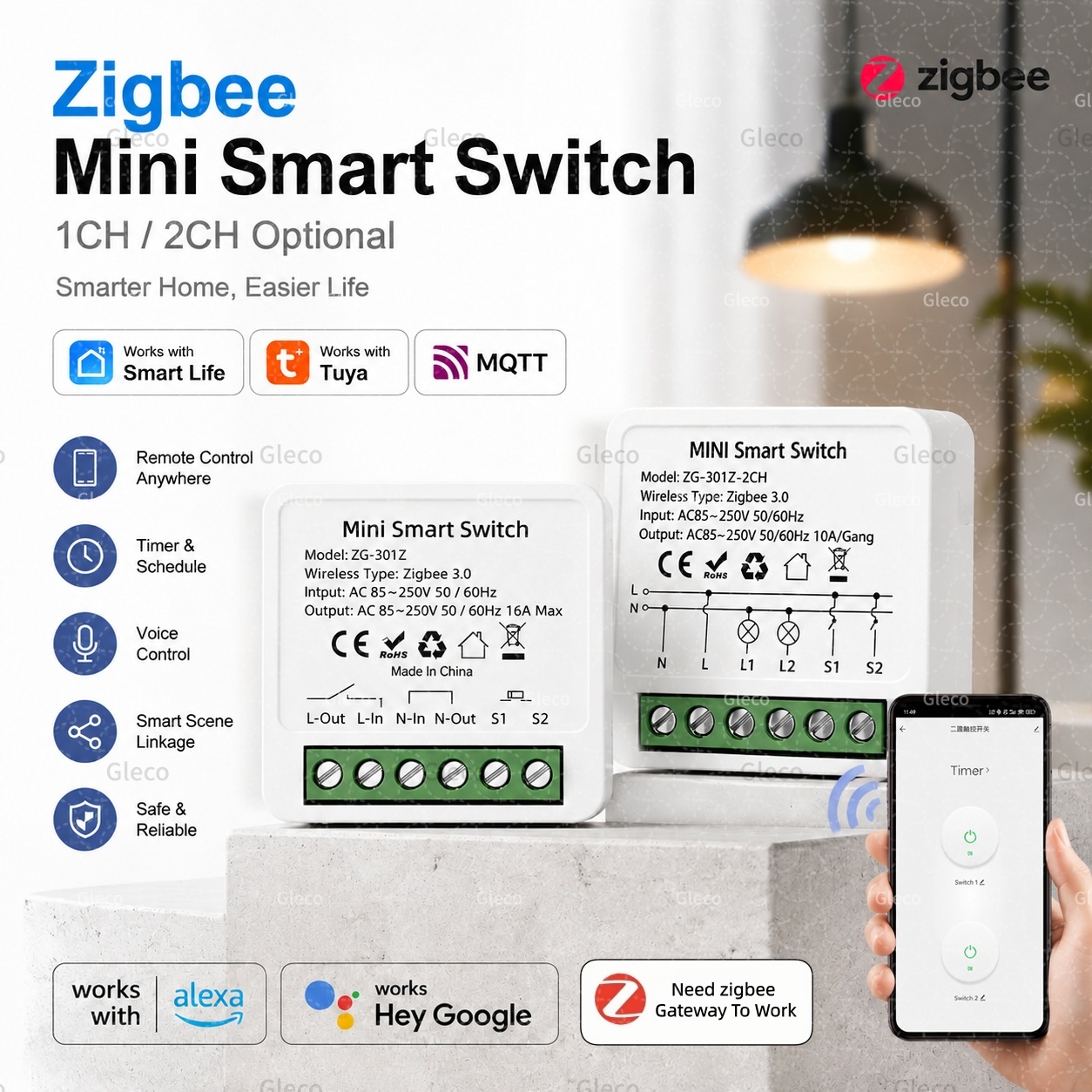 Zigbee Tuya Smart Switch Smart - Zigbee Gateway Hub Tuya review and price