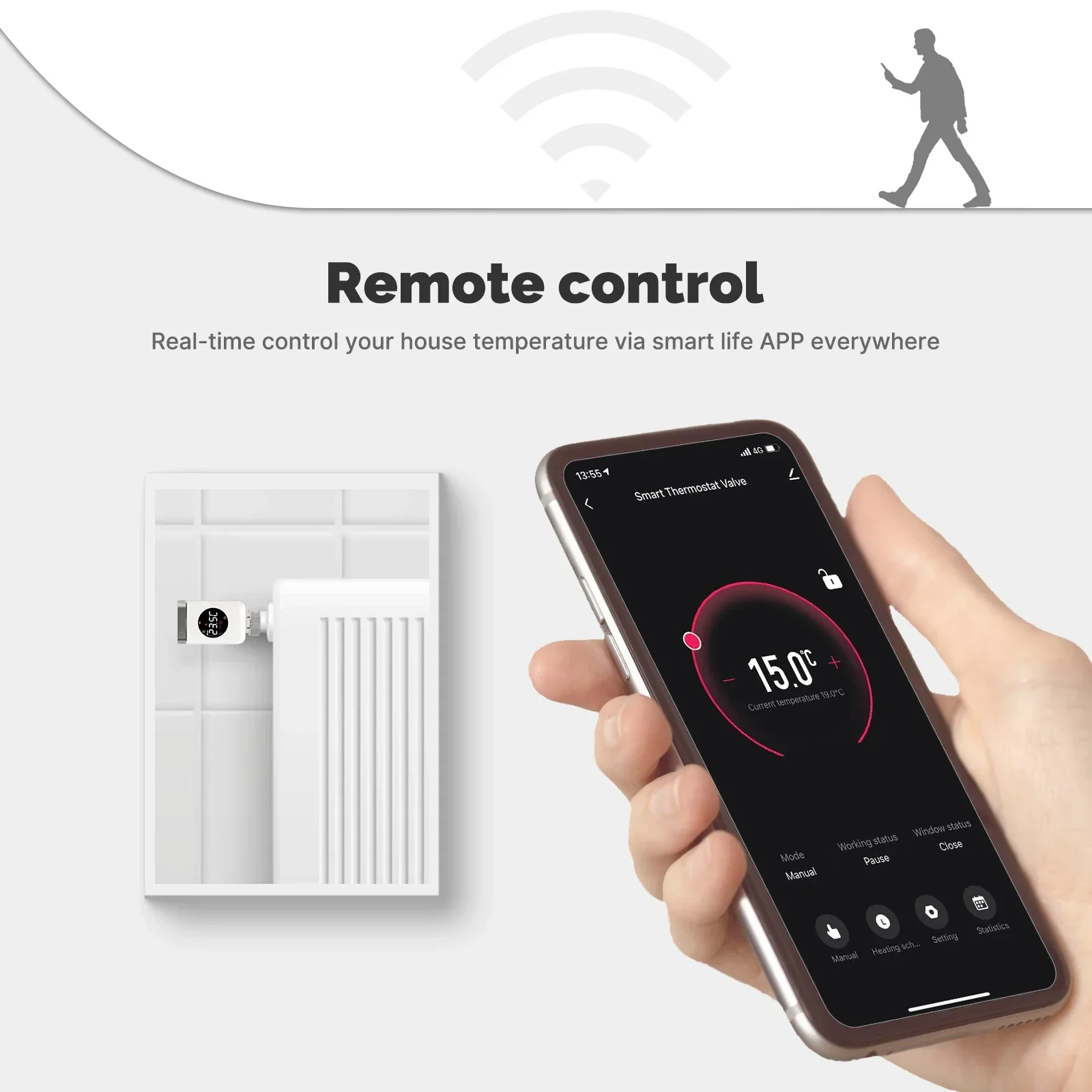 MOES Smart Thermostatic Radiat - Wifi Radiator Valve Thermostat review and price