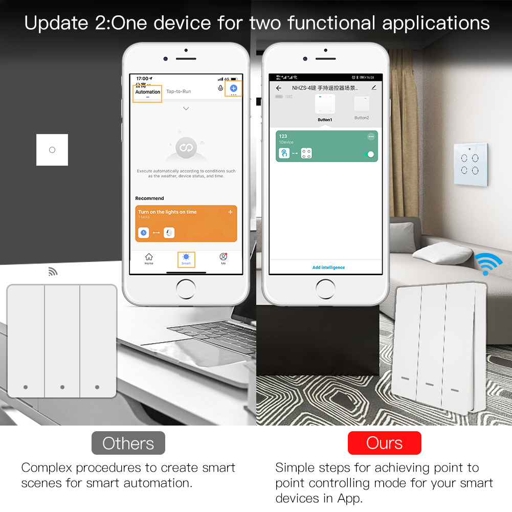MOES Tuya ZigBee Scene Switch  - Zigbee Smart Button Scene Switch review and price