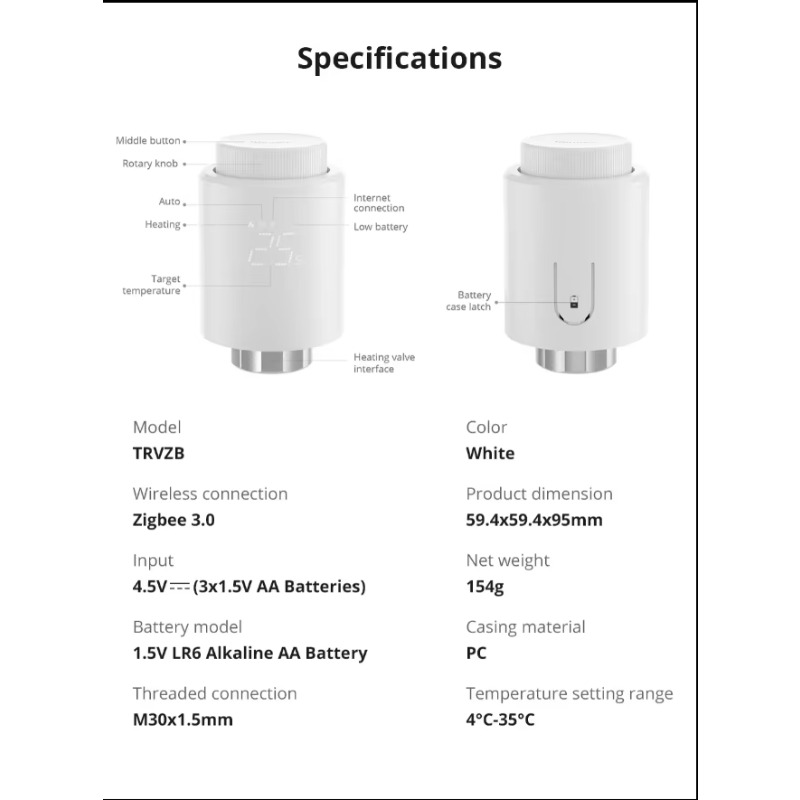 For WiFi Radiator Valve TRVZB  - Wifi Radiator Valve Thermostat review and price