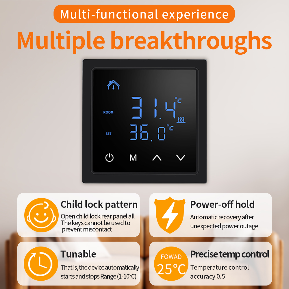 16A Floor Heating Temperature  - Smart Thermostat Heating Floor review and price