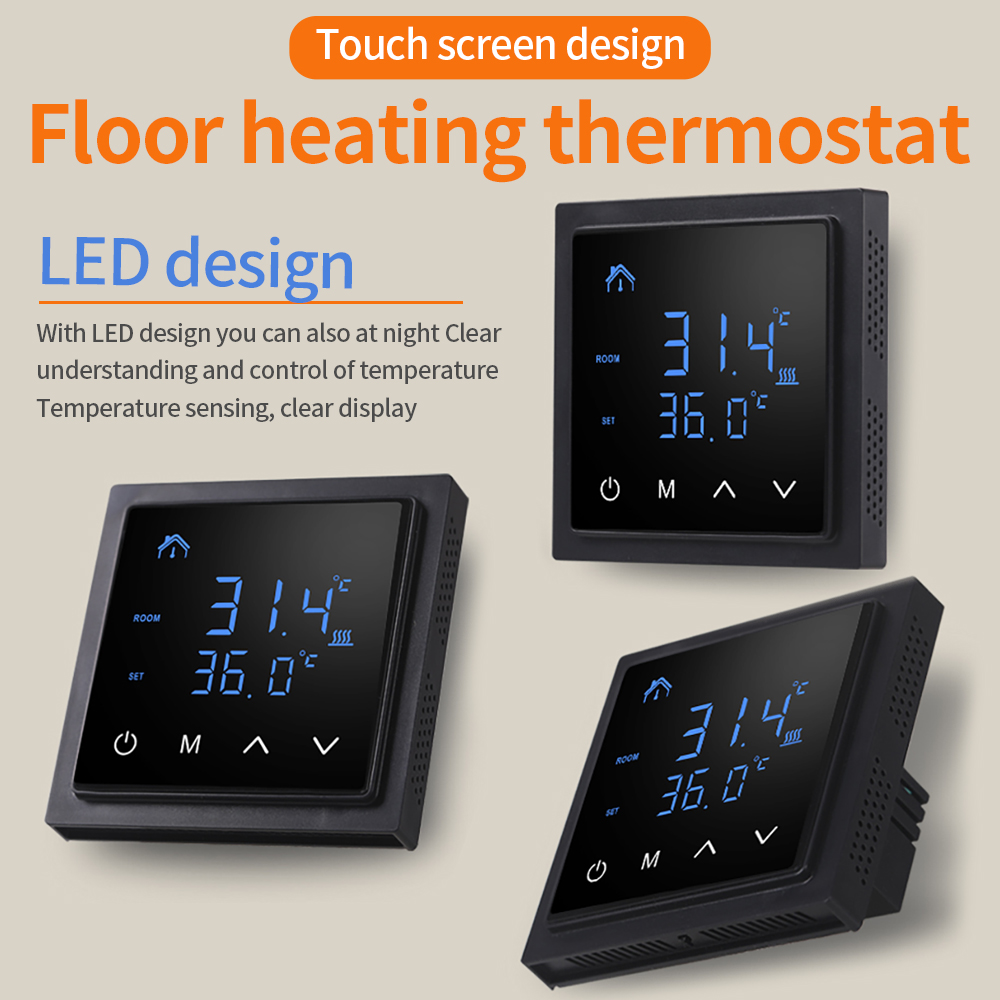 16A Floor Heating Temperature  - Smart Thermostat Heating Floor review and price
