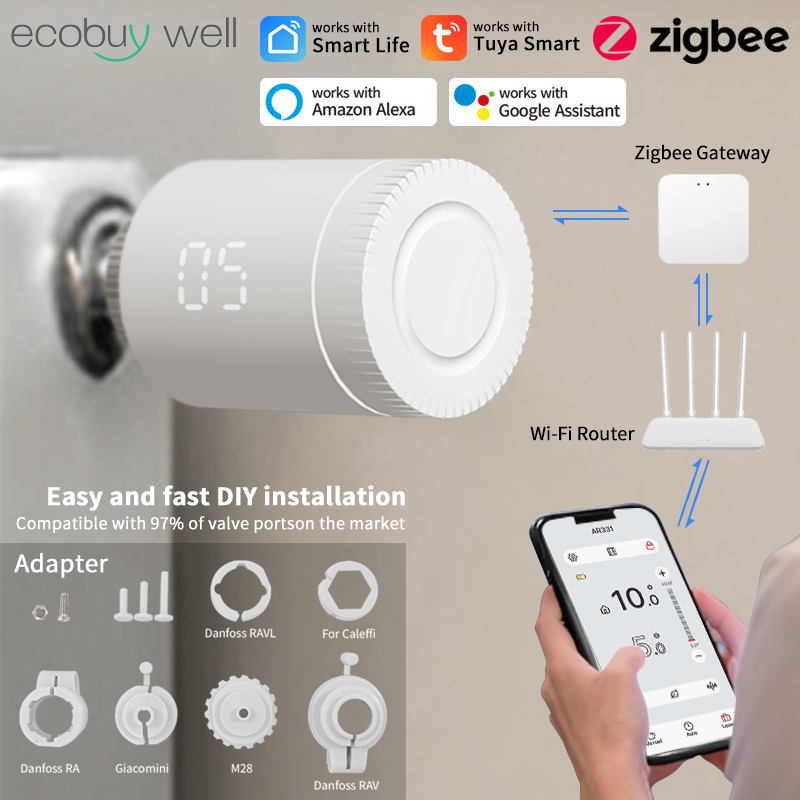 Tuya Zigbee 3.0 Thermostatic V - Wifi Radiator Valve Thermostat review and price