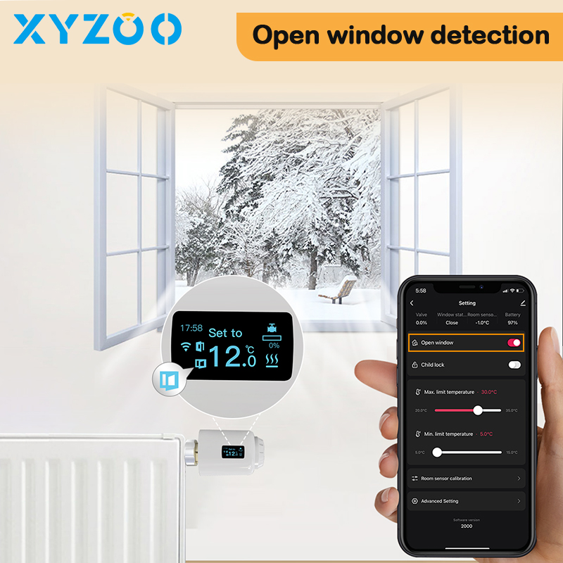 WiFi Tuya Radiator Actuator Th - Smart Trv Thermostat Tuya review and price
