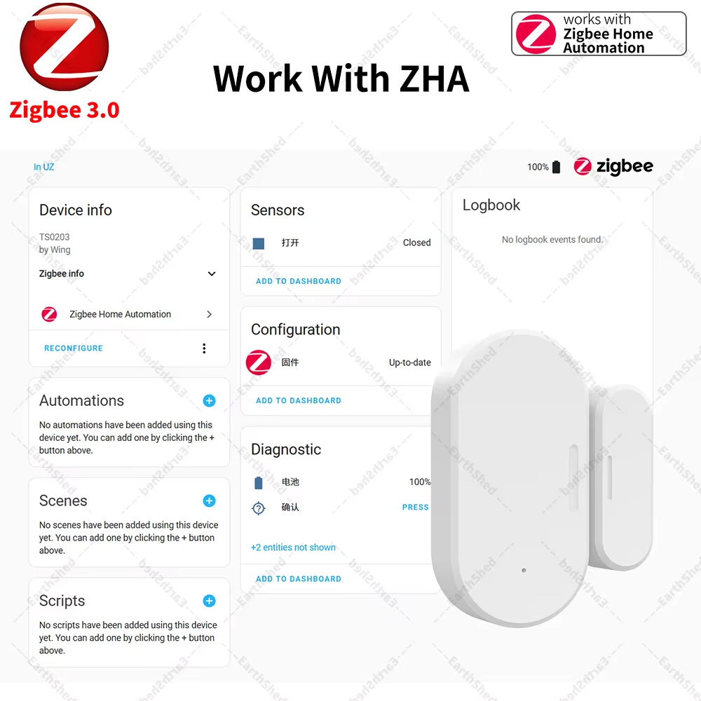 Zigbee 3.0 Door Window Sensor  - Zigbee Door Window Sensor review and price