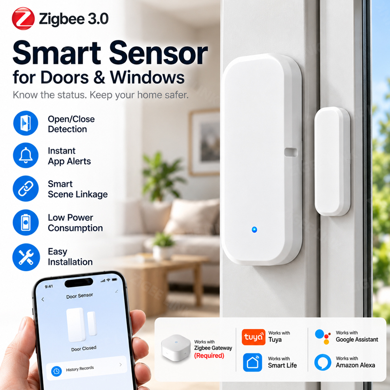 Wireless Zigbee Magnetic Door  - Zigbee Gateway Hub Tuya review and price
