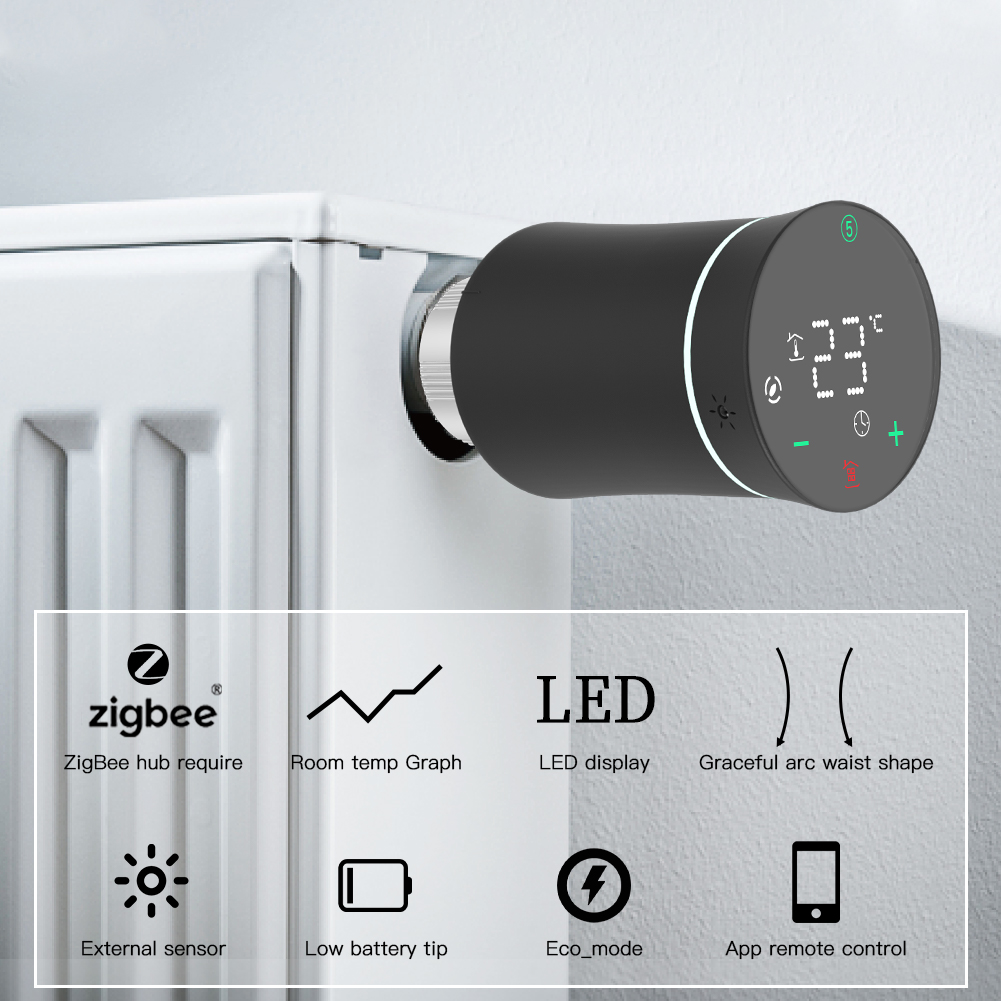 MOES ZigBee3.0 TRV Thermostat  - Wifi Radiator Valve Thermostat review and price
