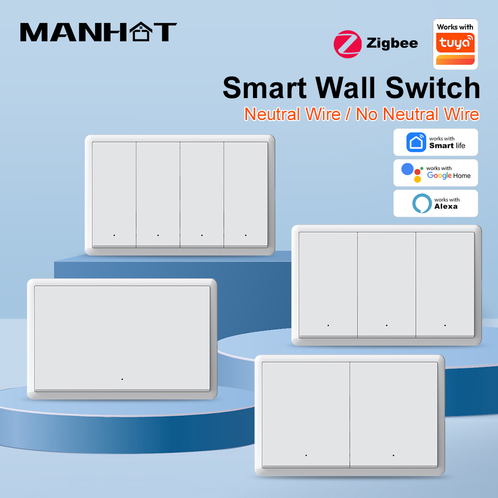MANHOT Zigbee Smart Wall Light - Zigbee Smart Button Scene Switch review and price