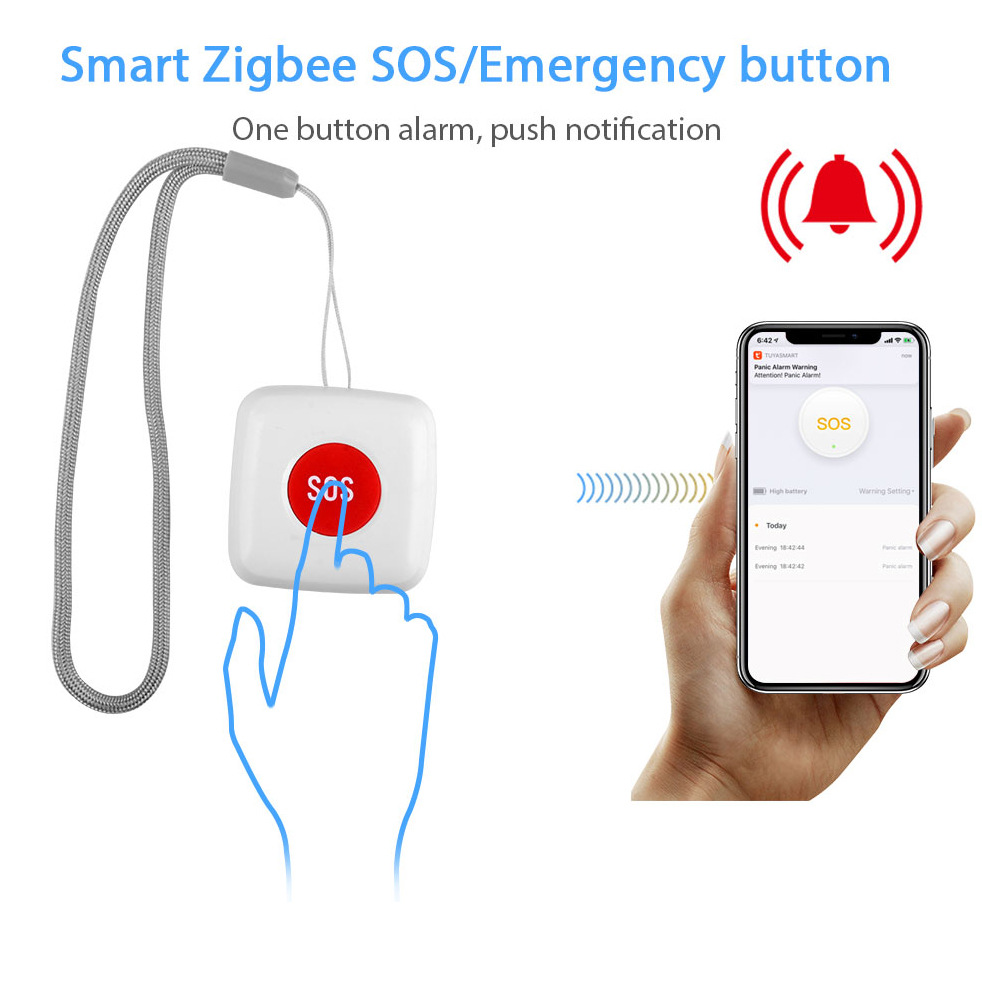 SOS Emergency Button ZigBee Wi - Zigbee Smart Button Scene Switch review and price