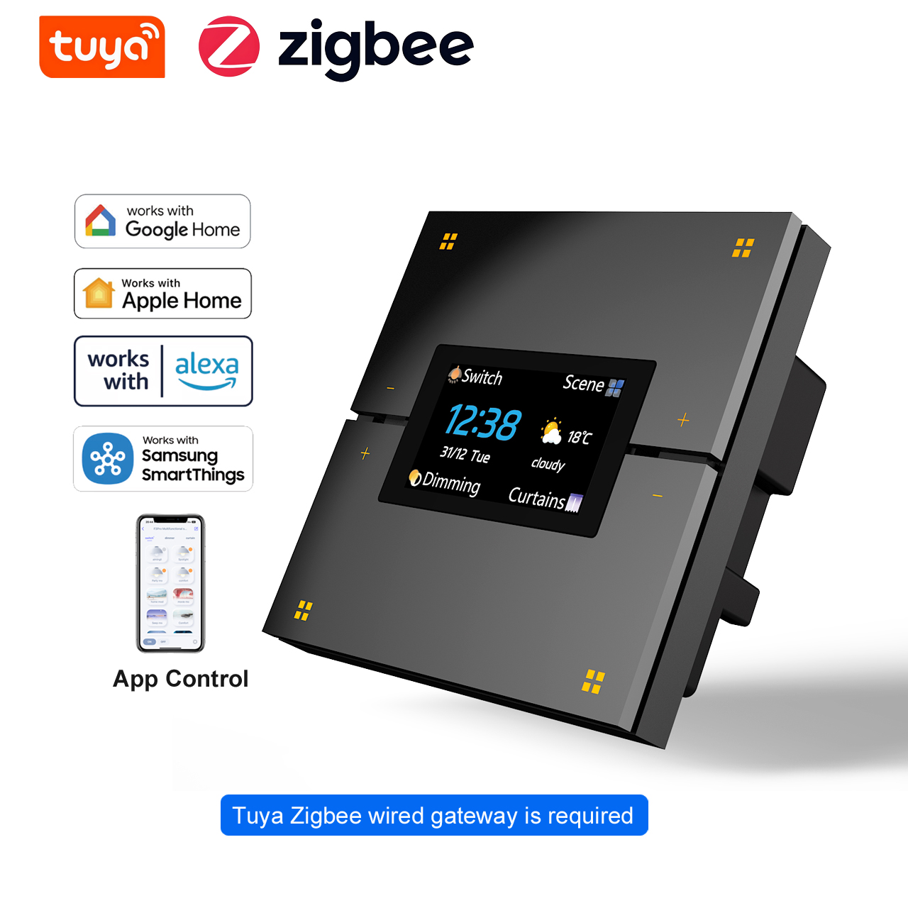 M9 Pro 8-Button UK Tuya Smart  - Zigbee Smart Button Scene Switch review and price