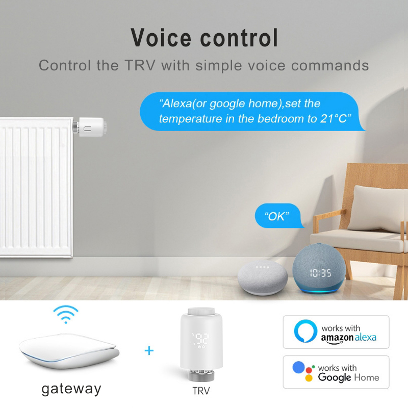 Tuya Zigbee APP Remote Control - Zigbee Radiator Thermostat Valve review and price