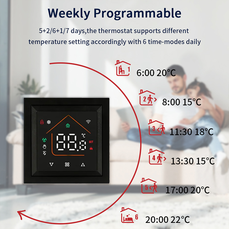 Smart WiFi Thermostat Works Tu - Smart Thermostat Heating Floor review and price