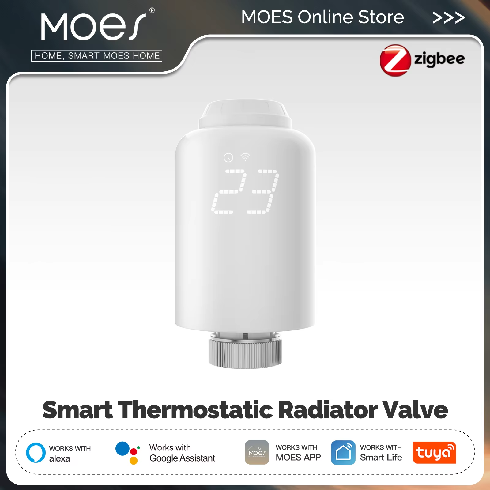 MOES TRV Tuya ZigBee Thermosta - Zigbee Radiator Thermostat Valve review and price