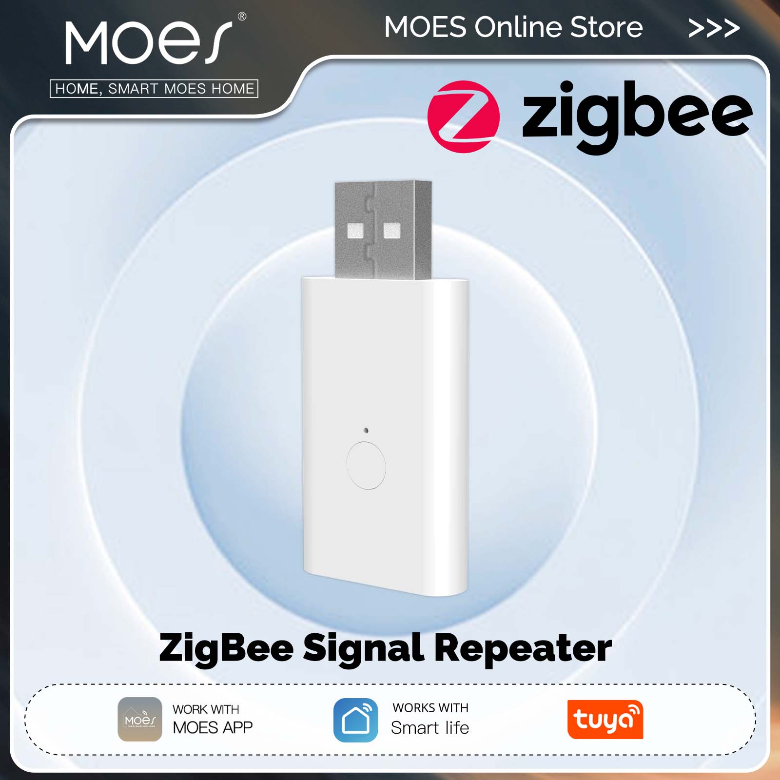 MOES Tuya ZigBee3.0 Signal Rep - Zigbee Repeater Signal Extender review and price