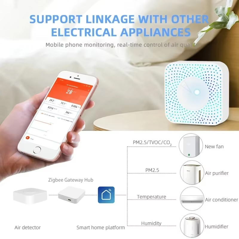 Tuya ZigBee/WiFi Air Quality D - Zigbee Temperature Humidity Sensor review and price